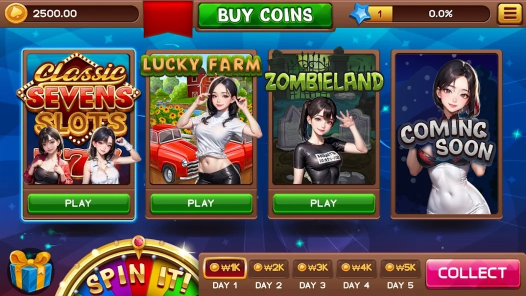Sexy slot girls: vegas casino 2.0 Screenshot