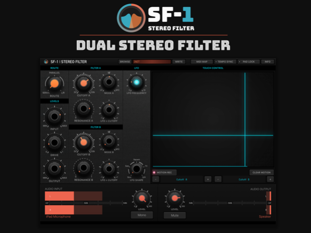 SF-1 Stereo Filter 1.0.2 Screenshot