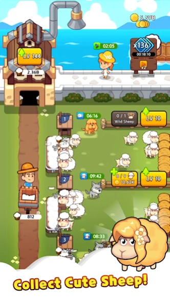 Sheep Farm : Idle Game 1.1.1 Screenshot
