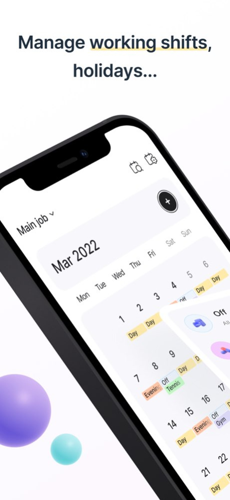 Shift Work Calendar & Schedule 2.3.0 Screenshot