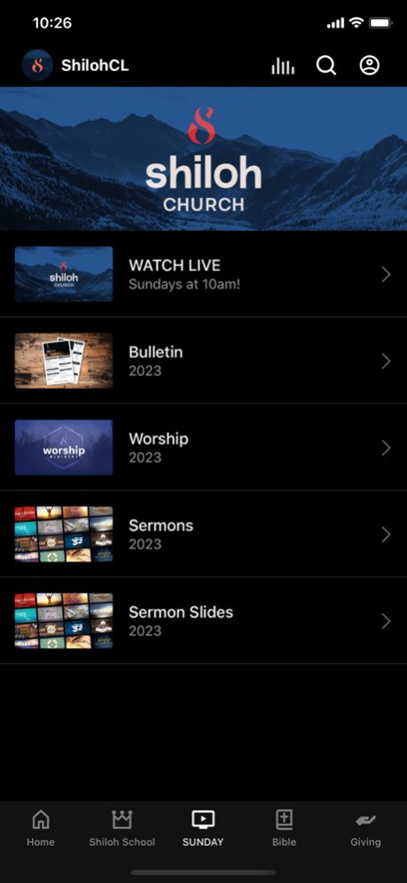 Shiloh Church CL 6.10.9 Screenshot