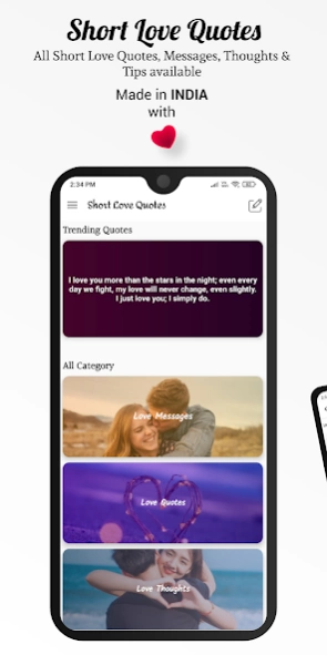 Short Love Quotes & Messages 1.7 Screenshot