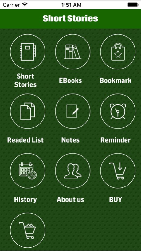 Short Stories* 1.1 Screenshot