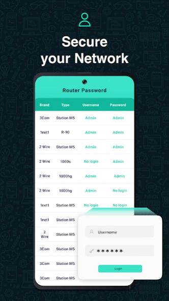 Scan, Map WiFi Router Password  Screenshot