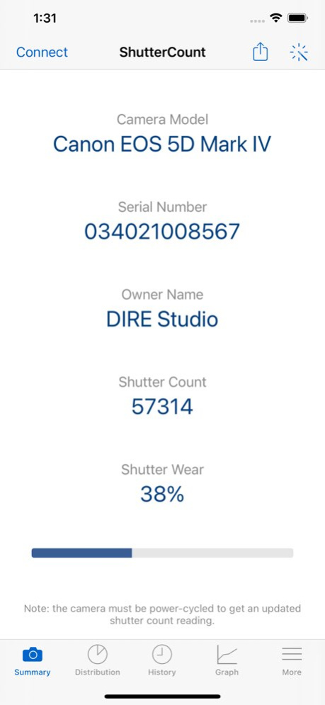 ShutterCount Mobile 7.1 Screenshot
