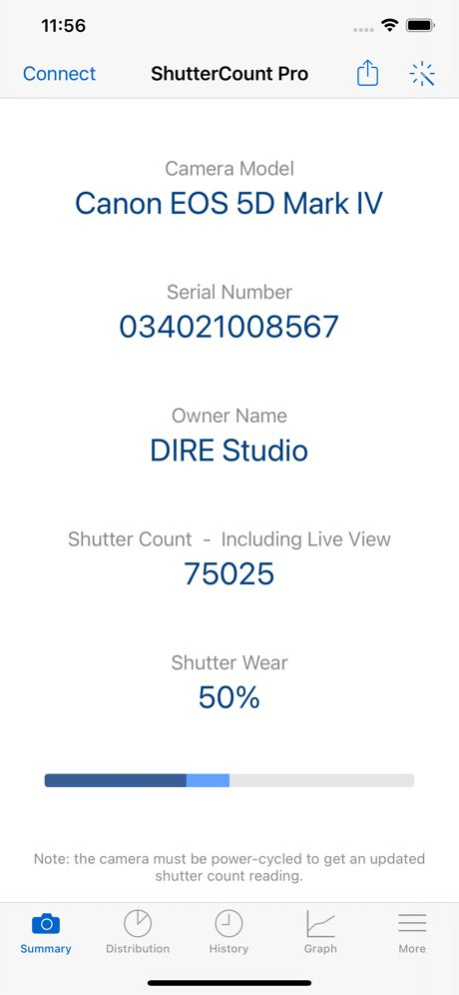 ShutterCount Pro Mobile 7.1 Screenshot
