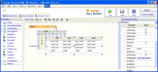 Sigma Php Ajax Framework & GUI Builder 2.0.2.2 Screenshot