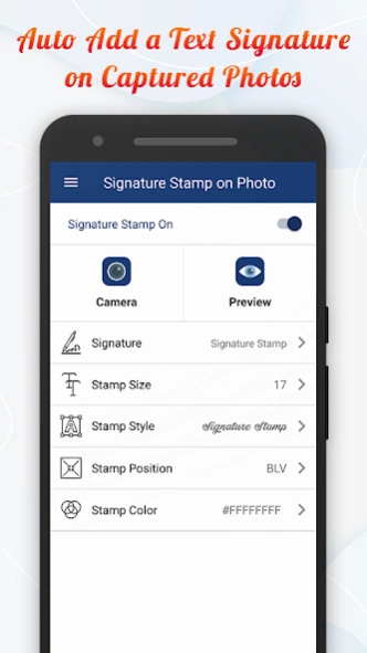 Signature Stamp On Camera Pics  Screenshot