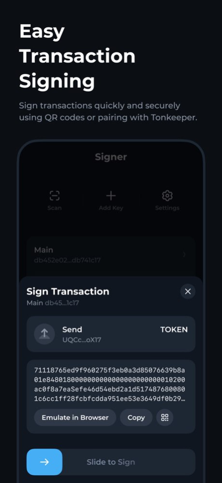Signer for Tonkeeper 1.1.3 Screenshot