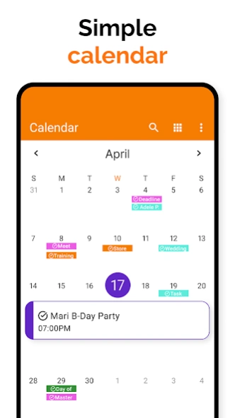 Simple Calendar 6.1.6 Screenshot