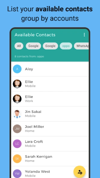 Simple Contact Manager - Easy 2.0.1 Screenshot