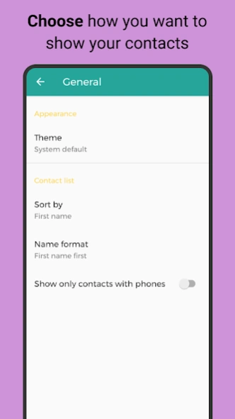 Simple Contact Manager - Easy 2.0.1 Screenshot