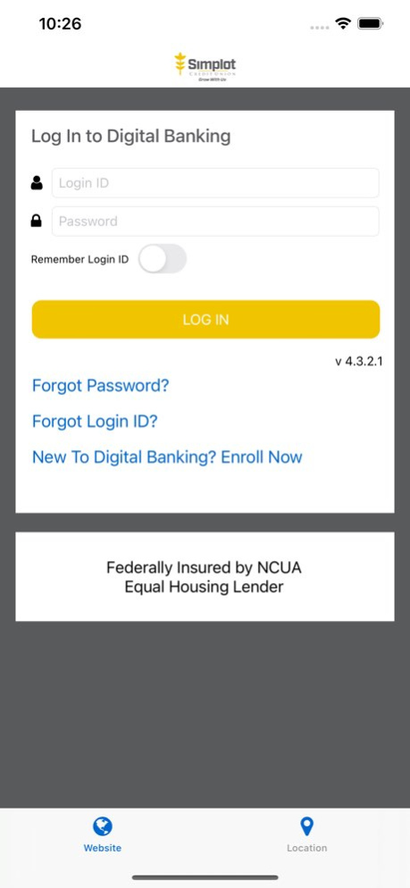 Simplot Credit Union 4.4.0 Screenshot