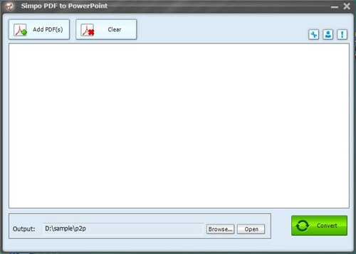 Simpo PDF to PowerPoint 1.4.3 Screenshot