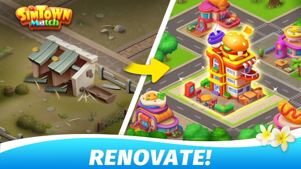 SimTown Match - Build & Match  Screenshot