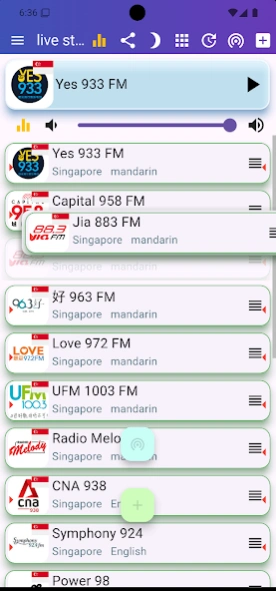 Singapore Radio 新加坡电台 全球中文收音机 3.09.04 Screenshot