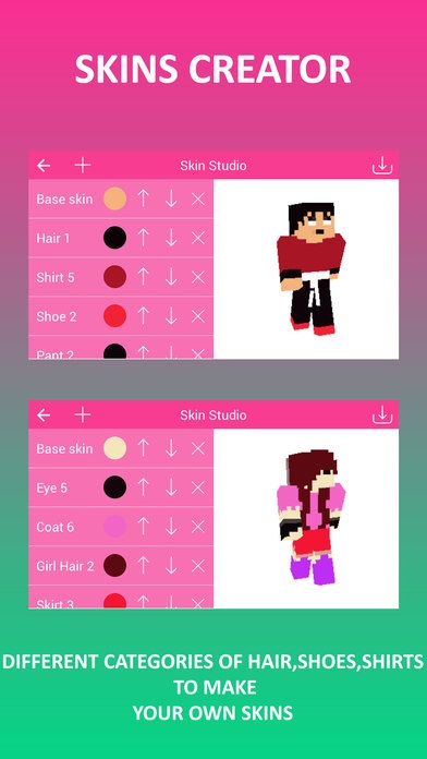 Skin Studio - 3D Skin Create for Minecraft PE & PC 1.0 Screenshot