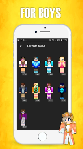 Skins for Minecraft PE 1.4.2 Screenshot