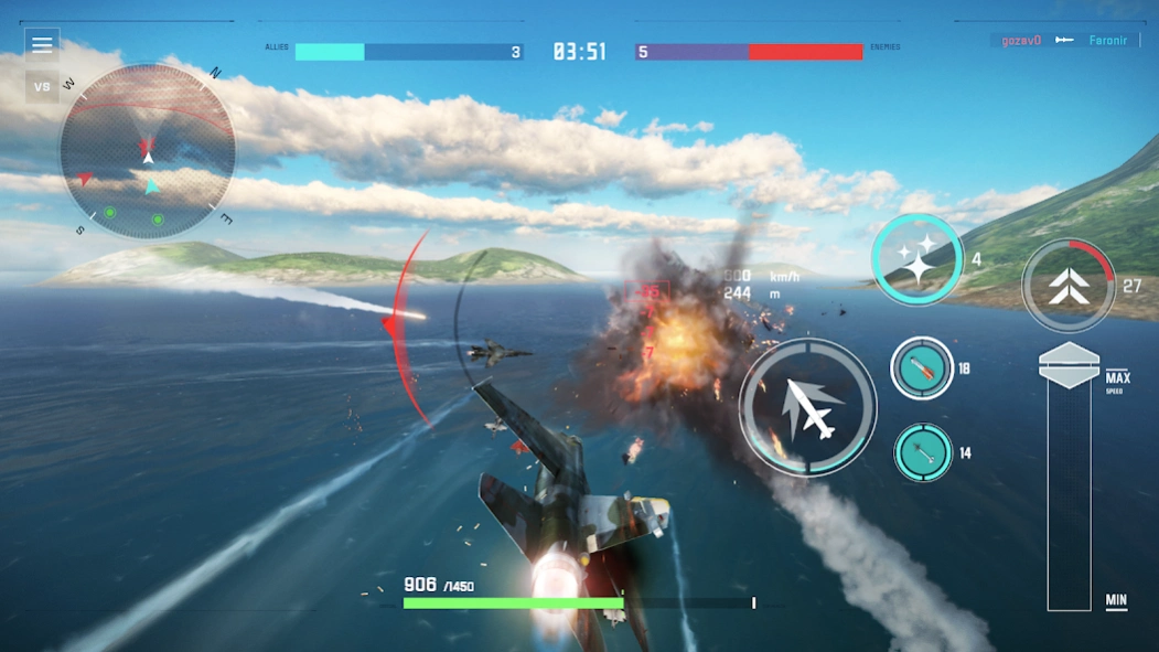 Sky Combat 2: Air Combat PvP 1.6.0 Screenshot