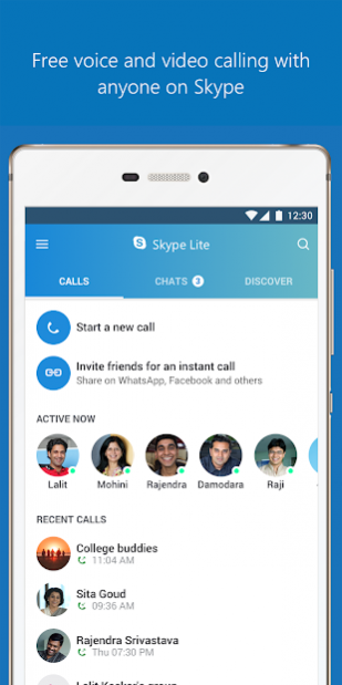 Skype Lite - Free Video Call & Chat 1.88.0.1 Screenshot