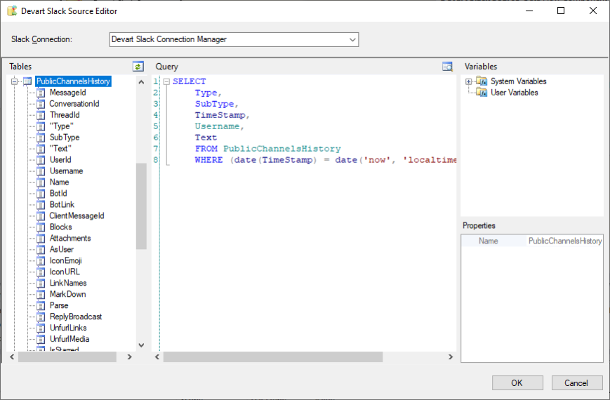 Slack SSIS Components by Devart 4.0.0 Screenshot