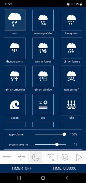 Sleep Sounds - Rain Nature Fan 1.43 Screenshot
