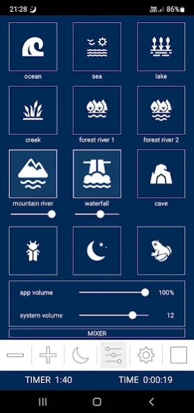 Sleep Sounds - Rain Nature Fan 1.43 Screenshot