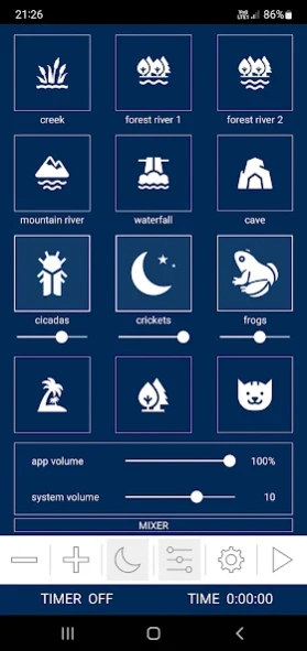 Sleep Sounds - Rain Nature Fan 1.43 Screenshot