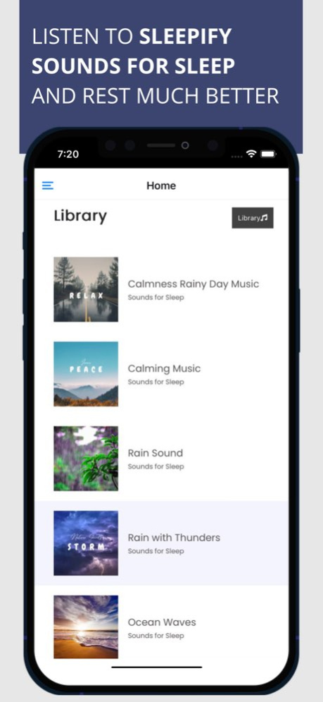 Sleepify Sounds for Sleep  Screenshot