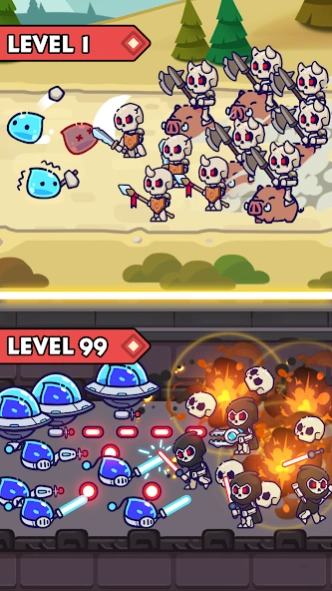 Slime Warrior: Age of War 0.1.9 Screenshot