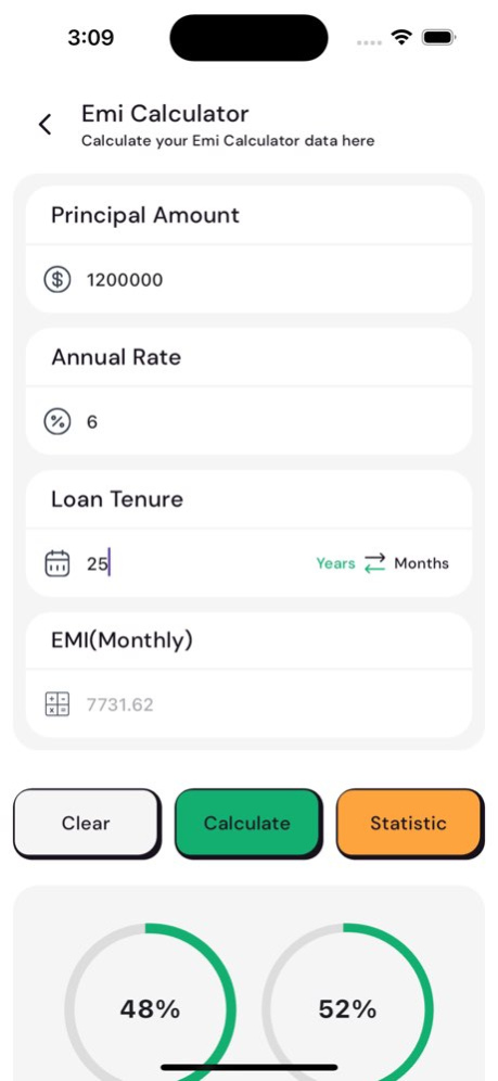 Smart EMI Calculator Loan plan 2.0.2 Screenshot