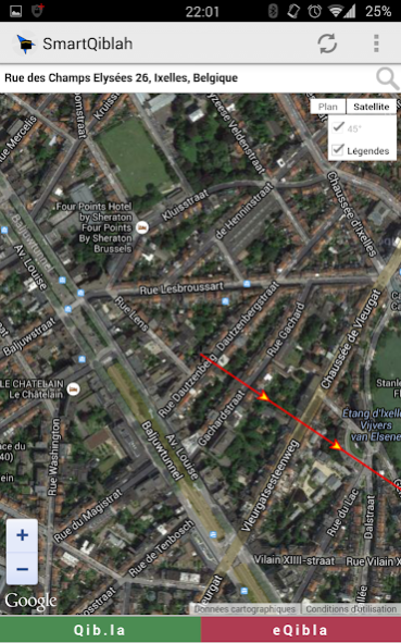 SmartQiblah via Maps | قبلة 1.0 Screenshot
