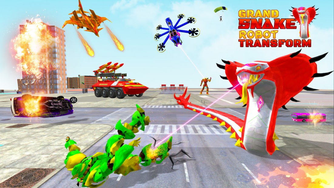 Snake Robot Car Game 1.1 Screenshot