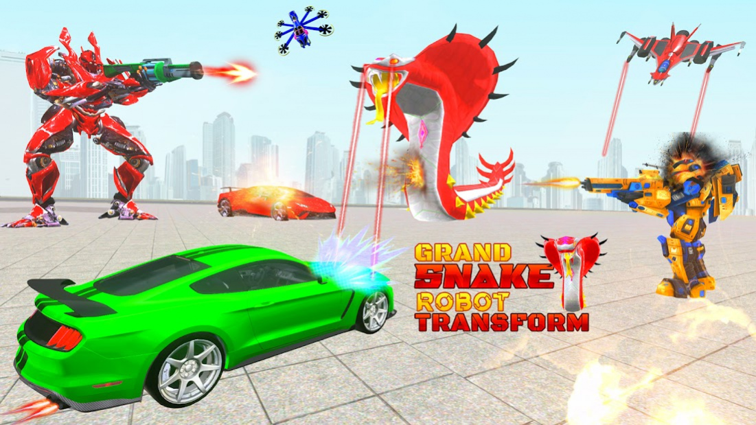Snake Robot Car Game 1.1 Screenshot