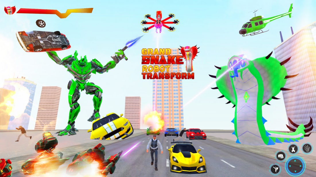 Snake Robot Car Game 1.1 Screenshot