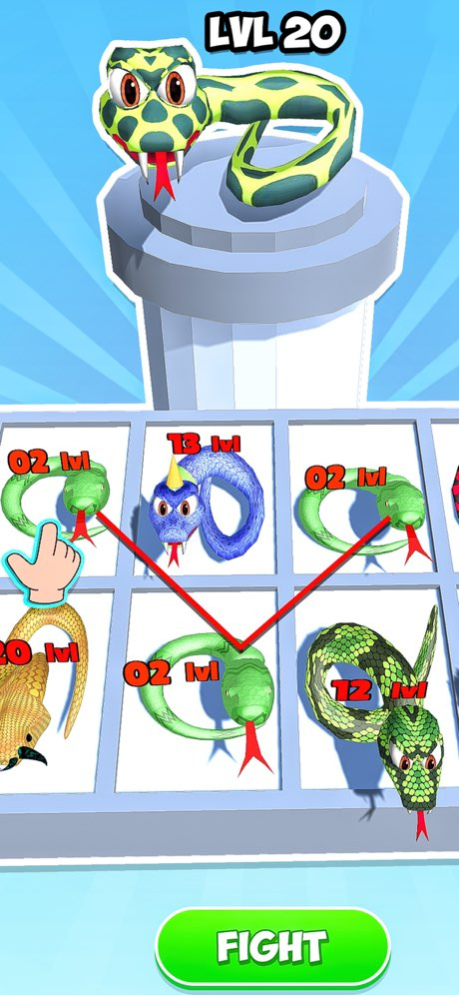 Snake Run Merge & Evolve 1.0.4 Screenshot