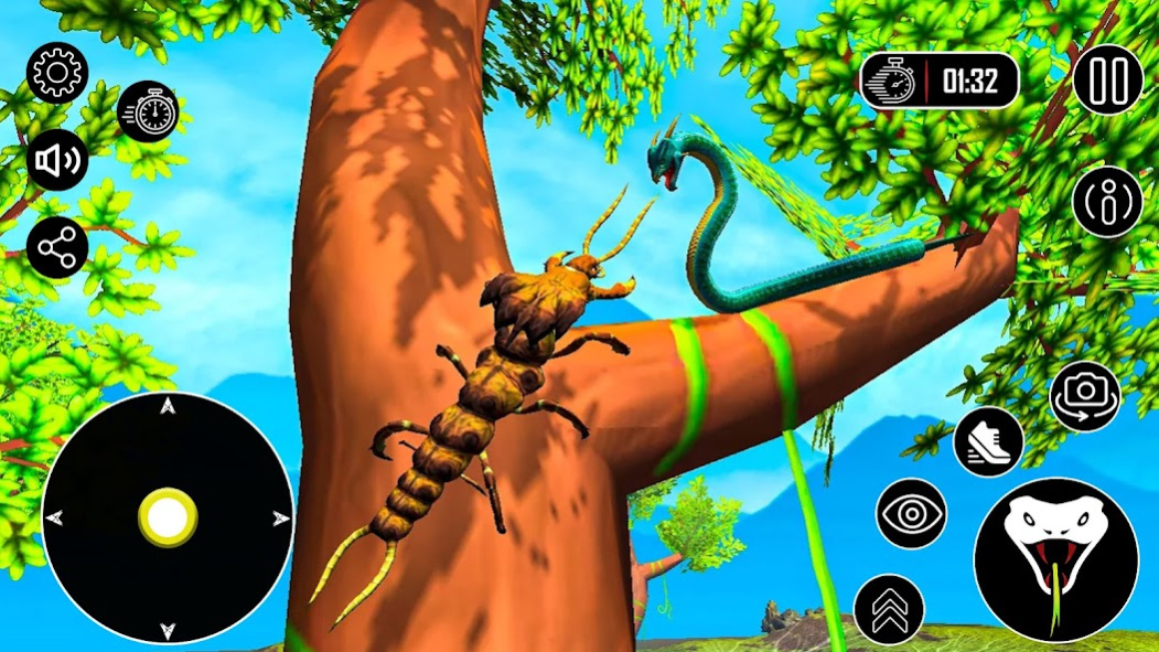 Snake Survive Jungle simulator 1.8 Screenshot