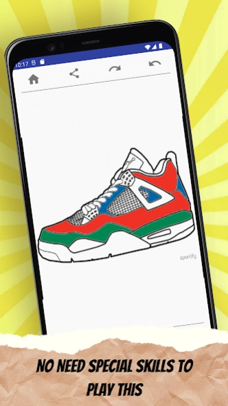 Sneakers Coloring Book  Screenshot