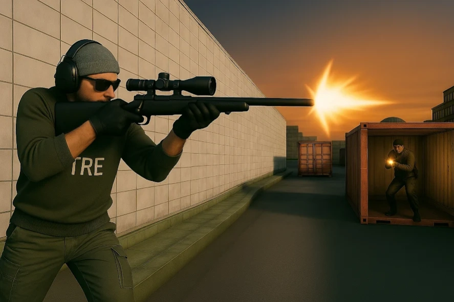 Sniper Fury Offline Gun War 3D  Screenshot