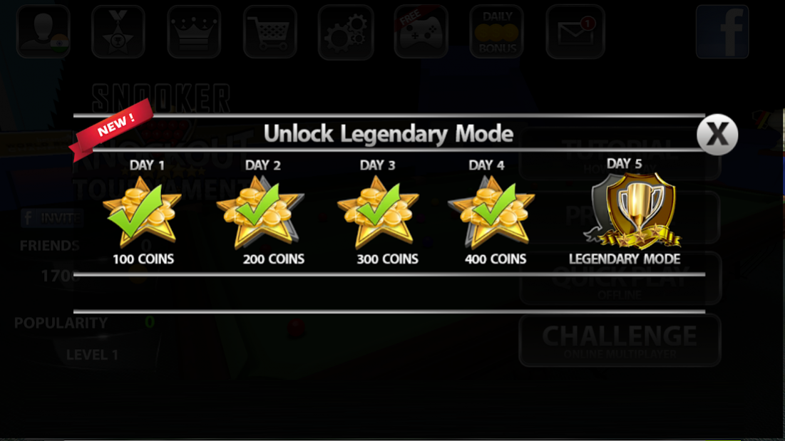 Snooker Knockout Tournament 1.0.15 Screenshot