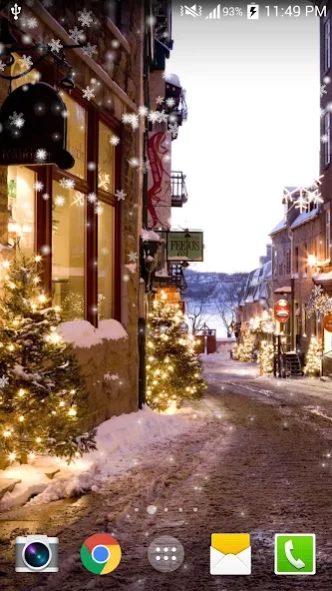 Snow Night Live Wallpaper HD  Screenshot