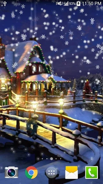 Snow Night Live Wallpaper HD  Screenshot