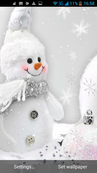 Snowman Live Wallpaper 2.8 Screenshot