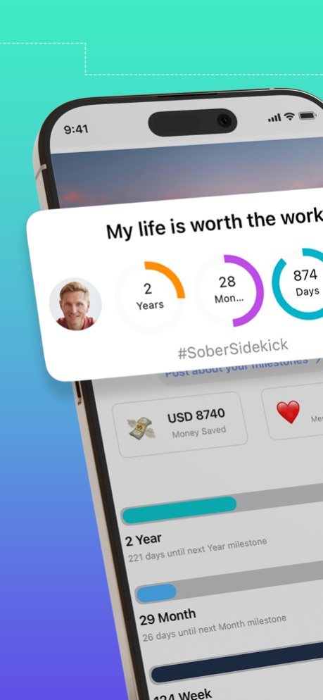Sober SideKick: Quit Addiction 5.9.3.4 Screenshot