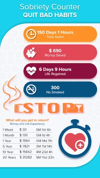 Sober Time: Sobriety Counter  Screenshot