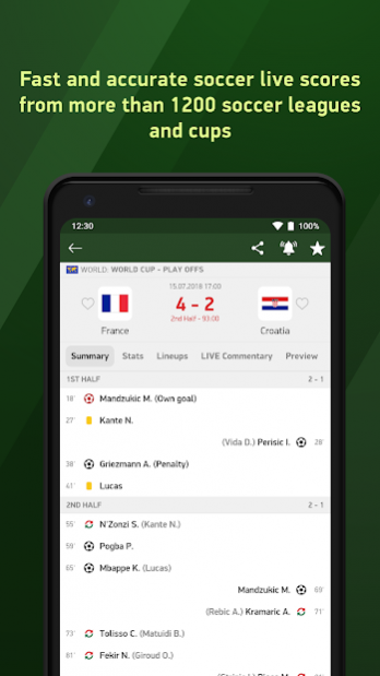 Soccer 24 - soccer live scores 3.13.4 Screenshot