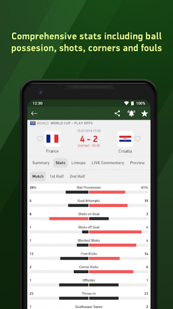 Soccer 24 - soccer live scores 3.13.4 Screenshot