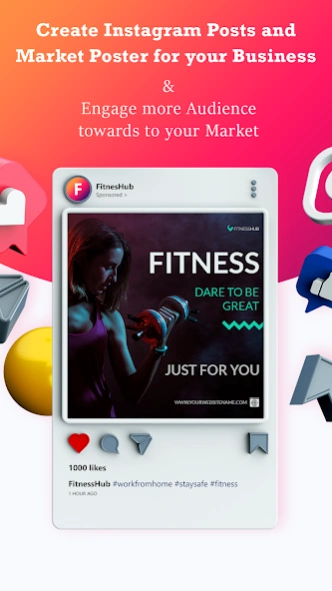 Social Media Post Maker 1.10 Screenshot