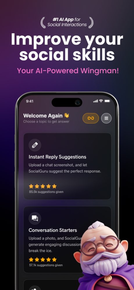 Social Wizard AI by SocialGuru 1.1.8 Screenshot