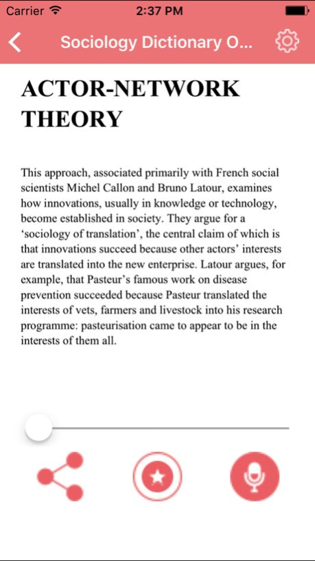 Sociology Dictionary Terms Definitions  Screenshot